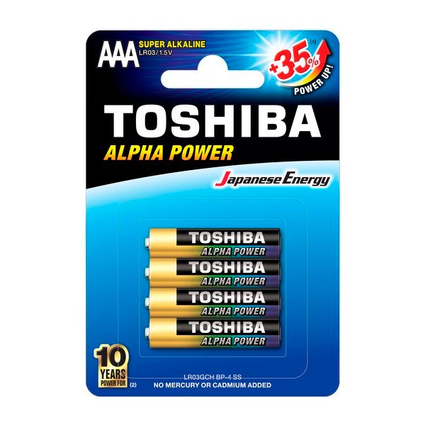 Toshiba Alpha Power Batteries